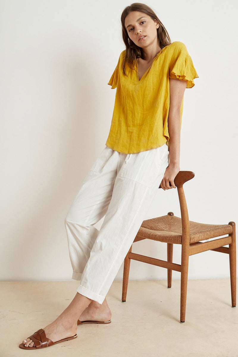 MEGARA COTTON POPLIN DRAWSTRING PANT