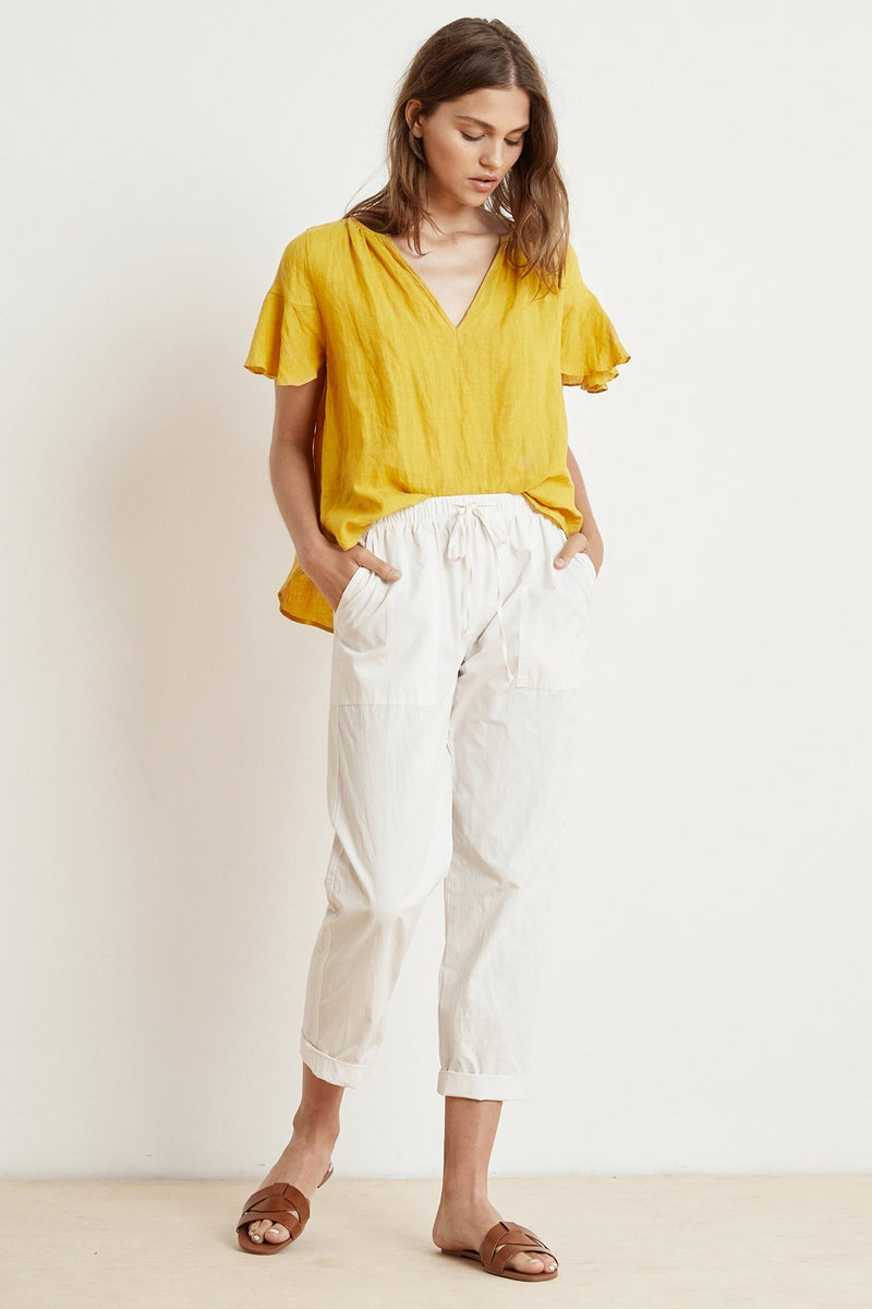 MEGARA COTTON POPLIN DRAWSTRING PANT