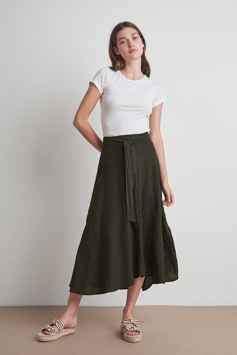 RALEIGH WOVEN LINEN SKIRT