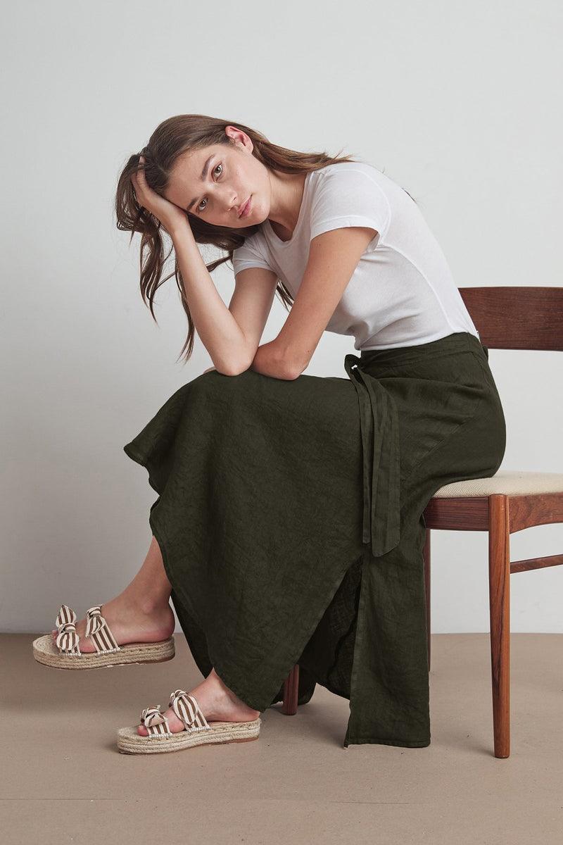 RALEIGH WOVEN LINEN SKIRT