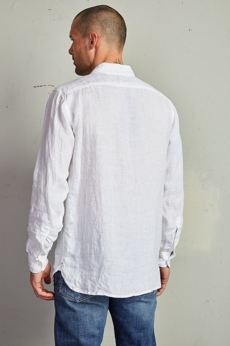 BENTON LINEN BUTTON-UP SHIRT